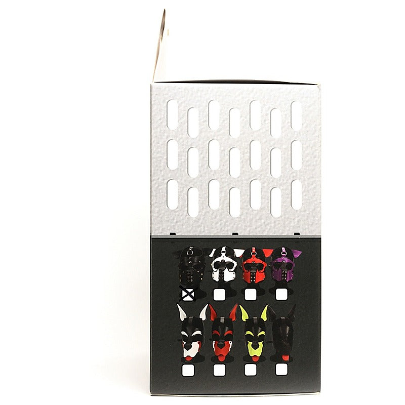 Sport Fucker Playful Pup BDSM Hood BLK/RED/WHT O/S - Bondage Hoods