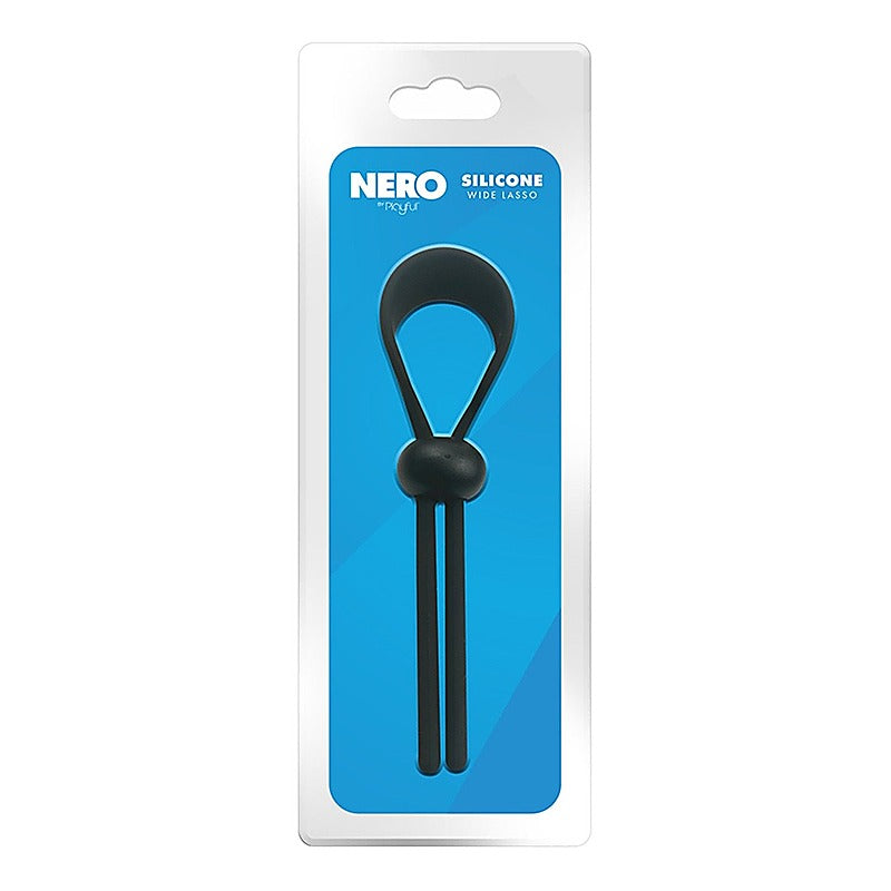 Nero Adjustable Silicone Wide Lasso Cock Ring By Evolved - Stretchy Cock Rings