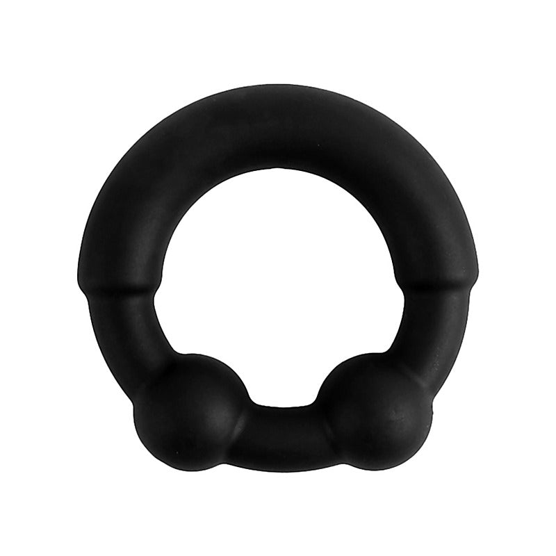 Nero Liquid Silicone Coated Metal C-Ring By Evolved - Stretchy Cock Rings