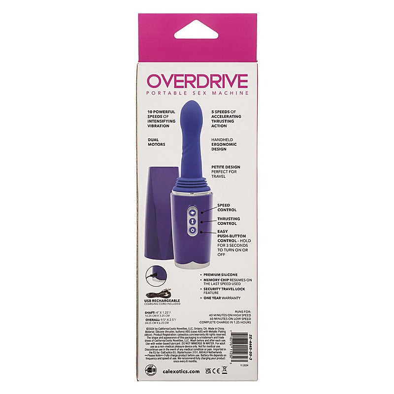 CelExotics Overdrive Portable Sex Machine Travel Thruster - Sex Machines