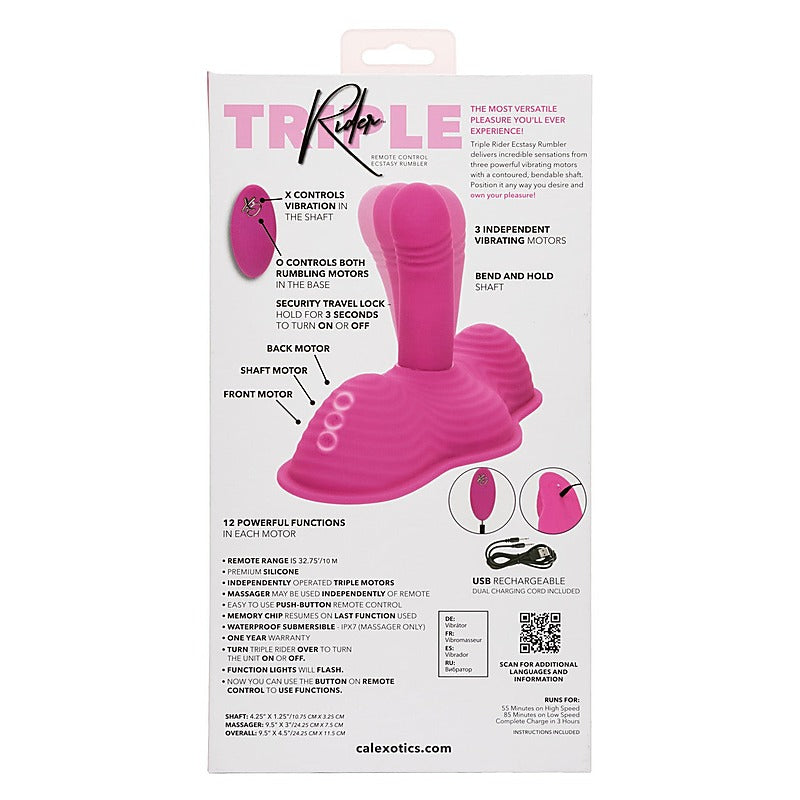 CalExotics Triple Rider Remote Control Ecstasy Rumbler - Sex Machines