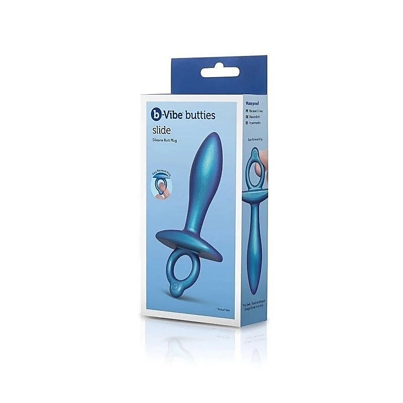 Butties Slide Silicone Anal Plug By B-Vibe - Butt Plugs