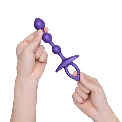 Butties Zip Silicone Anal Beads By B-Vibe - Anal Beads and Balls