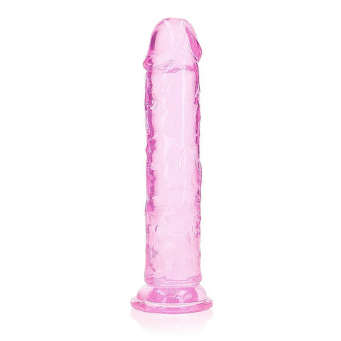 Realrock Crystal Clear 8 Inch Straight Dildo By Shots Toys - Realistic Dildos