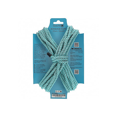 Ouch! Silky Smooth Nylon Bondage Rope 10M By Shots Toys - Cuffs And Restraints