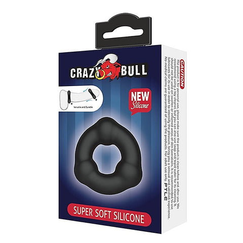 Super Soft Silicone Beaded Cock Ring By Crazy Bull - Stretchy Cock Rings