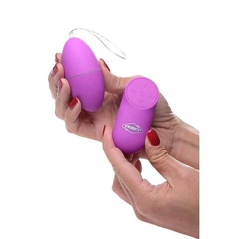 XR Brands Frisky Scrambler Vibrating Love Egg - Love Eggs and Kegel Exercisers