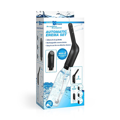 XR Brands CleanStream Automatic Rechargeable Enema Set - Enemas and Douches