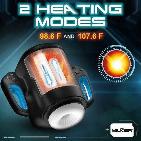 XR Brands Cyber Milker Stroking & Vibrating Masturbator