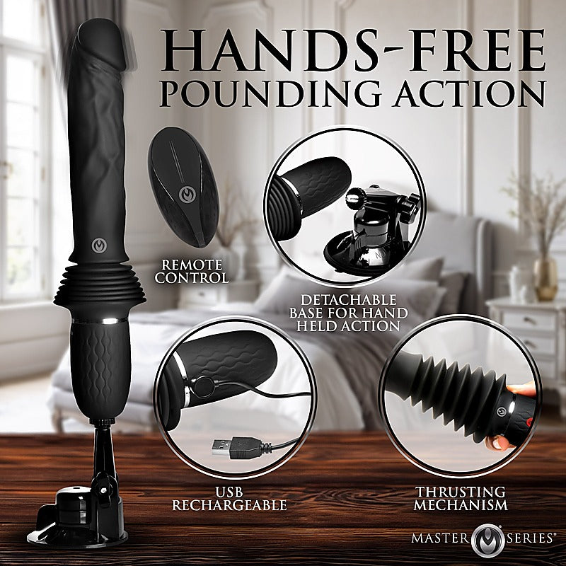 XR Brands Ultimate Power Pounder Vibrating Dildo - Vibrating Dildos