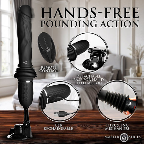 XR Brands Ultimate Power Pounder Vibrating Dildo - Vibrating Dildos