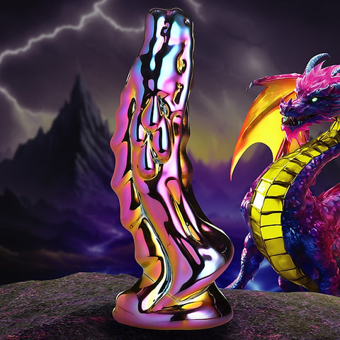 XR Brands Creature Cocks Dragon Glass Fantasy Dildo - Realistic Dildos