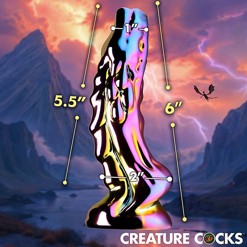 XR Brands Creature Cocks Dragon Glass Fantasy Dildo - Realistic Dildos
