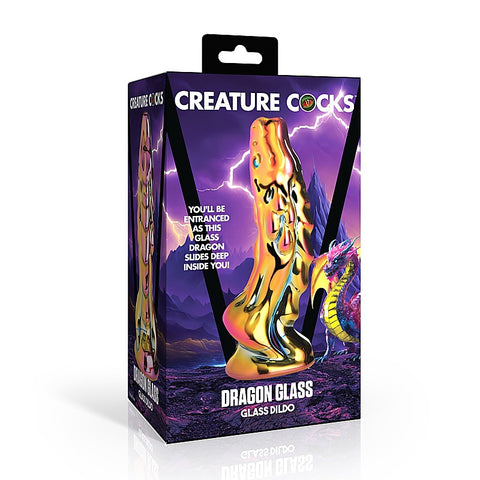 XR Brands Creature Cocks Dragon Glass Fantasy Dildo - Realistic Dildos