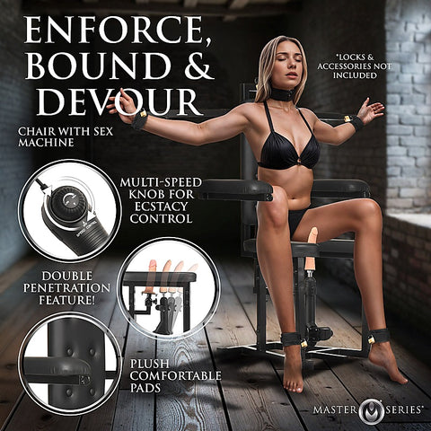 Master Series Enforcer Chair With Sex Machine By Xr Brands - Sex Machines