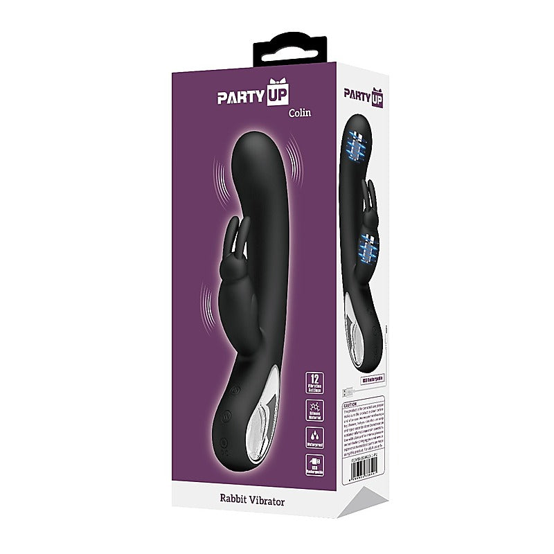 Party Up COLIN USB Rechargeable Rabbit Vibrator - Rabbit Vibrators