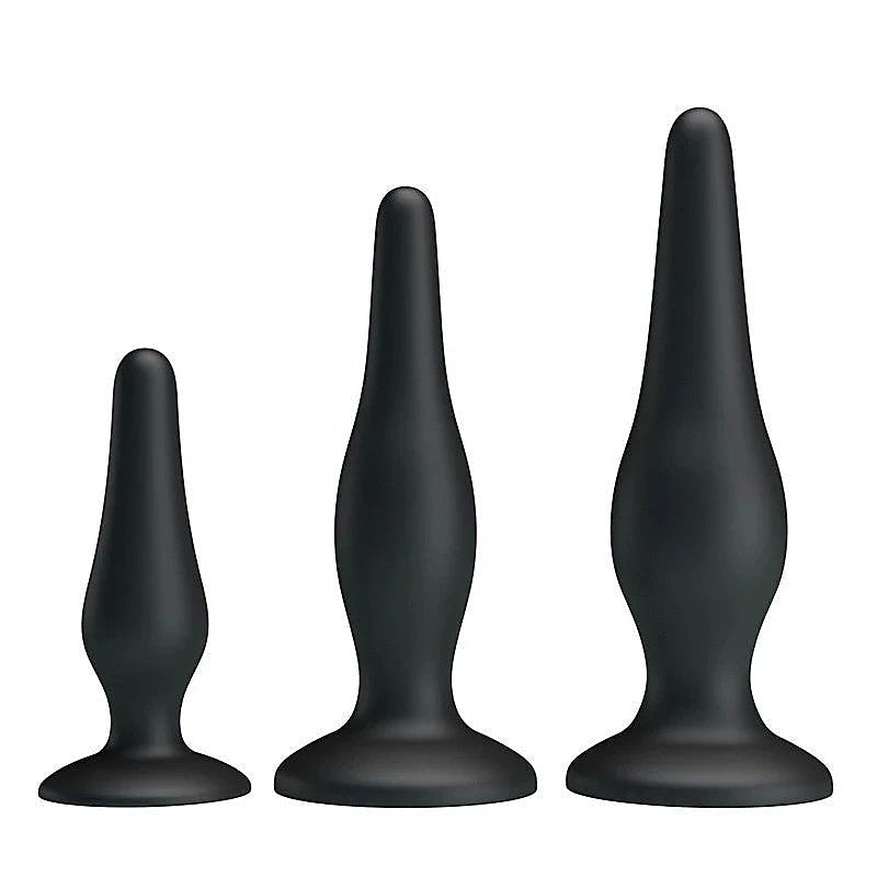 Party Up JERRY 3 Sizes Silicone Butt Plug Set - Butt Plugs