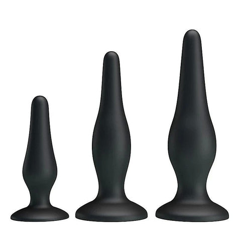Party Up JERRY 3 Sizes Silicone Butt Plug Set - Butt Plugs