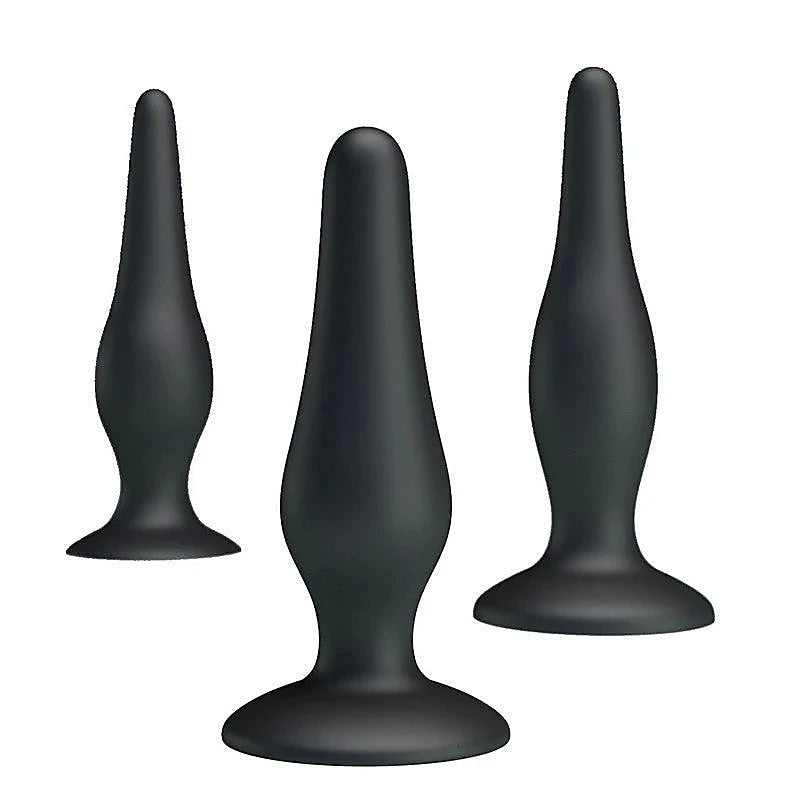 Party Up JERRY 3 Sizes Silicone Butt Plug Set - Butt Plugs