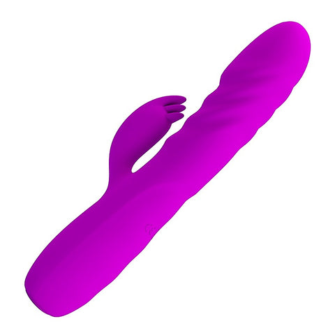 Bob Rechargeable Thrusting Rabbit Vibrator By Party Up - Rabbit Vibrators