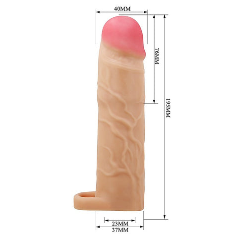 Party Up RICHARD 3 Inch Penis Sleeve with Ball Strap