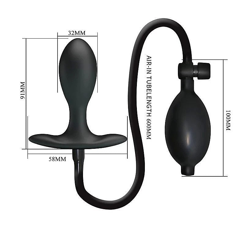 Kevin Silicone Inflatable Butt Plug By Party Up - Butt Plugs