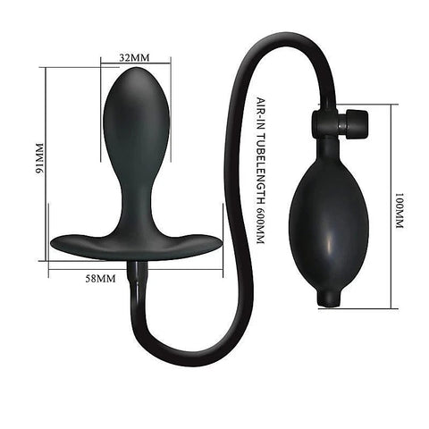 Kevin Silicone Inflatable Butt Plug By Party Up - Butt Plugs