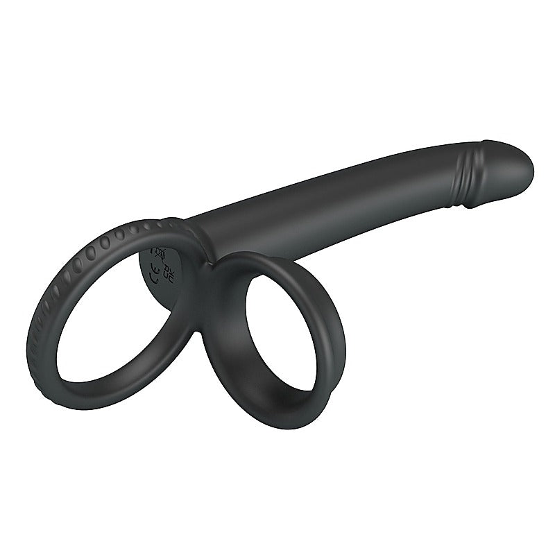 Martin Cock & Ball Rings With Double Penetrator By Party Up - Vibrating Cock Rings