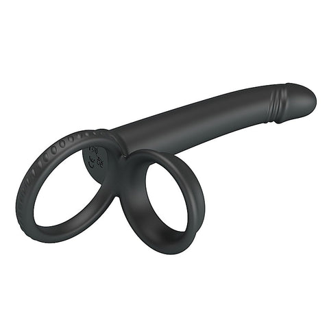 Martin Cock & Ball Rings With Double Penetrator By Party Up - Vibrating Cock Rings