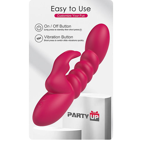 Party Up BRYNLYN USB Rechargeable Rabbit Vibrator - Rabbit Vibrators