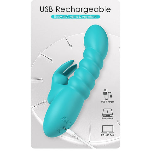 Party Up BRYNLYN USB Rechargeable Rabbit Vibrator - Rabbit Vibrators
