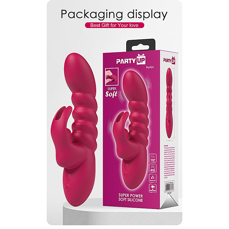 Party Up BRYNLYN USB Rechargeable Rabbit Vibrator - Rabbit Vibrators