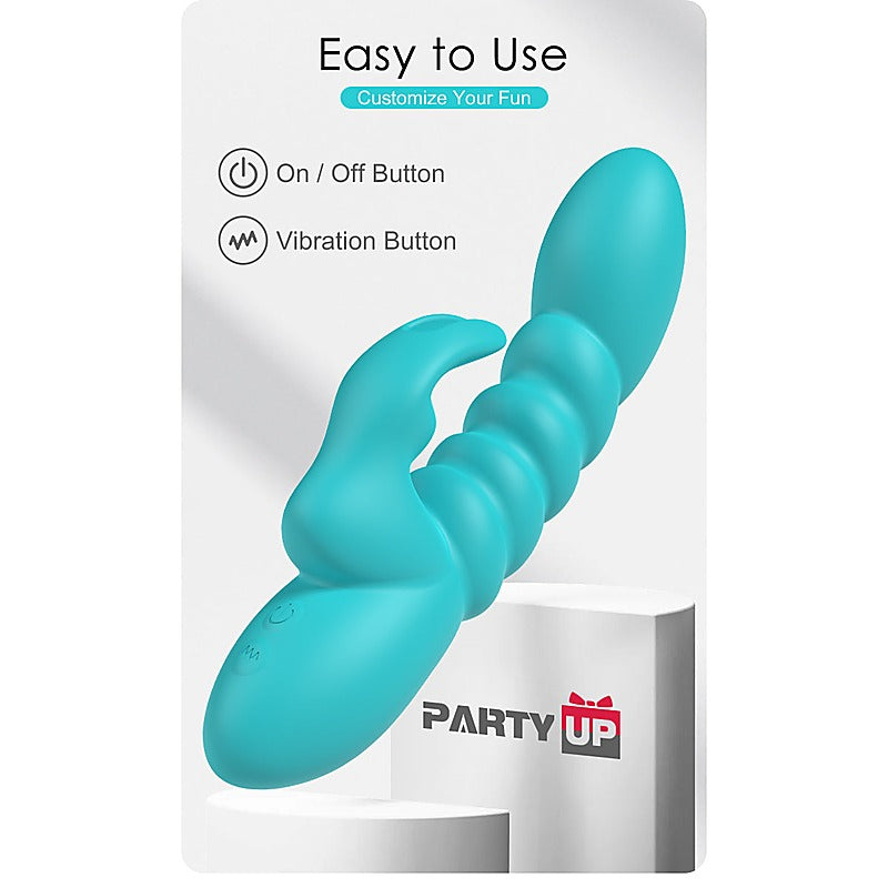 Party Up BRYNLYN USB Rechargeable Rabbit Vibrator - Rabbit Vibrators