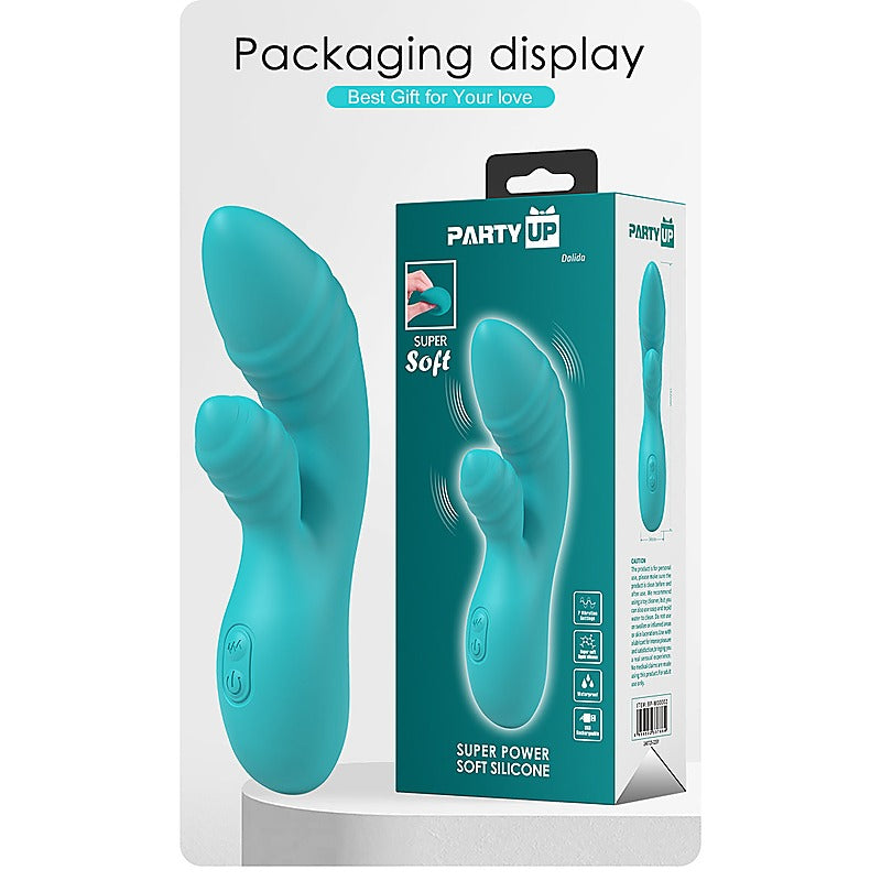 Party Up DALIDA USB Rechargeable Rabbit Vibrator - Rabbit Vibrators