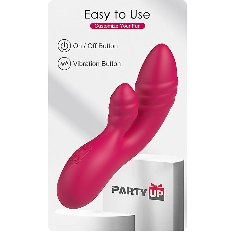 Party Up DALIDA USB Rechargeable Rabbit Vibrator - Rabbit Vibrators
