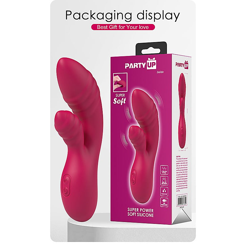 Party Up DALIDA USB Rechargeable Rabbit Vibrator - Rabbit Vibrators