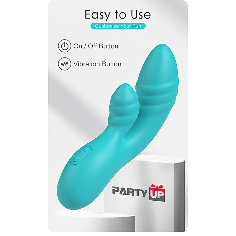 Party Up DALIDA USB Rechargeable Rabbit Vibrator - Rabbit Vibrators