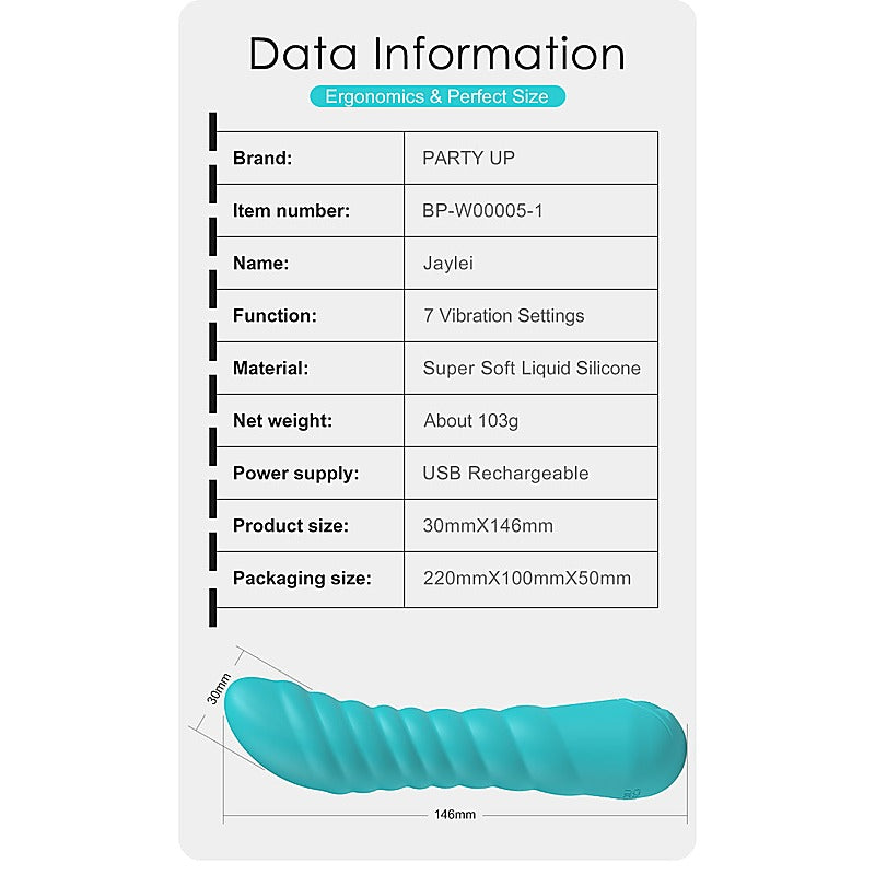 Party Up JAYLEI USB Rechargeable G-Spot Vibrator - G-Spot Vibrators