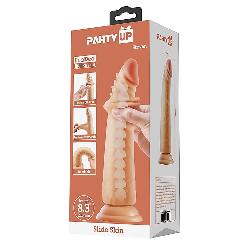 Party Up STEVEN Slide Skin Flexible Realistic Dong - Realistic Dildos