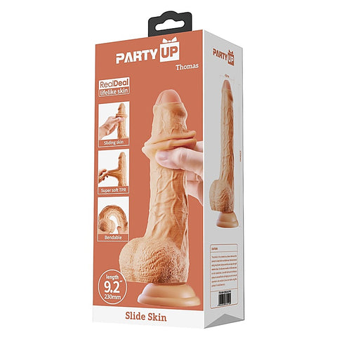 Party Up THOMAS Slide Skin Flexible Dildo - Realistic Dildos
