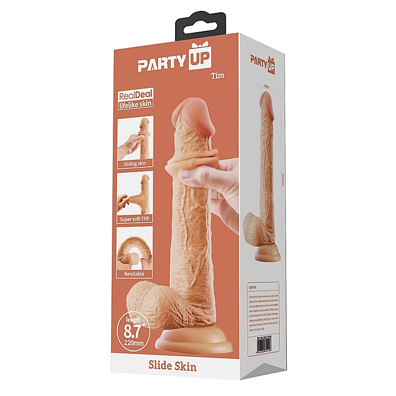 Party Up TIM Slide Skin Flexible Realistic Dong - Realistic Dildos
