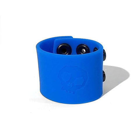 Boneyard Silicone Ball Strap Blue By C1R Releasing - Stretchy Cock Rings