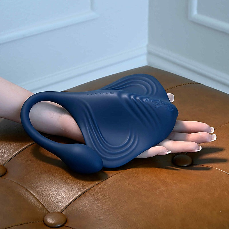 Gender X DAILY GRIND Vibrating Grinding Pad with Anal Plug - Clit Ticklers and Pulsators
