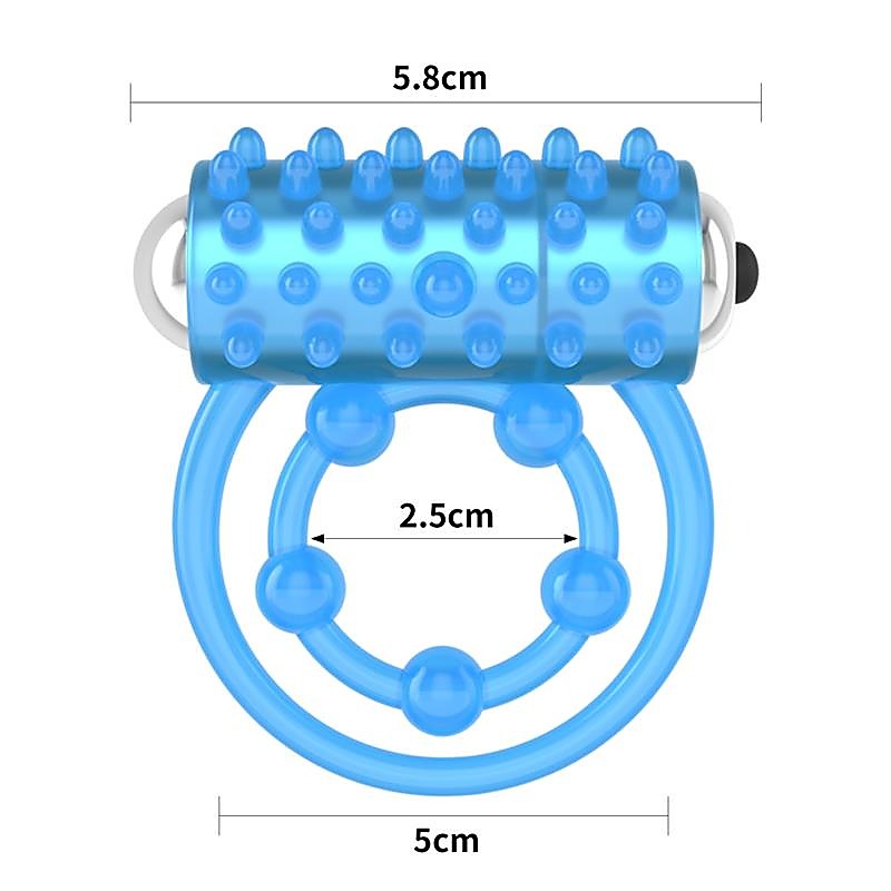 Lumino Play Vibrating Penis & Balls Cock Ring by Lovetoy - Vibrating Cock Rings
