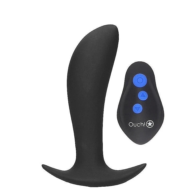 Ouch! E-Stim & Vibrating Butt Plug By Shots Toys - Butt Plugs