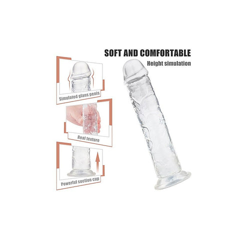 Lester Soft Realistic Dong Clear By S-Hande - Realistic Dildos
