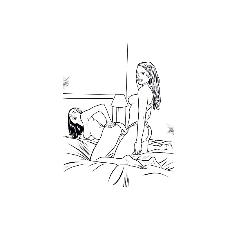 The Lesbian Porn Colouring Book By Wood Rocket - Party Gifts and Novelties
