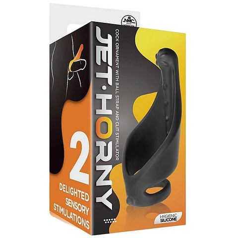 Excellent Power Cock Ring With Strap And Stimulator - Stretchy Cock Rings