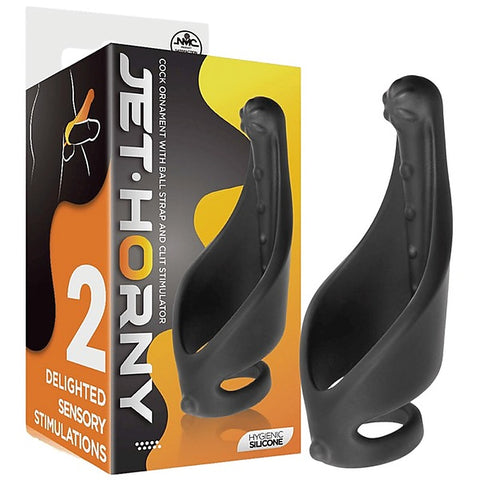 Excellent Power Cock Ring With Strap And Stimulator - Stretchy Cock Rings