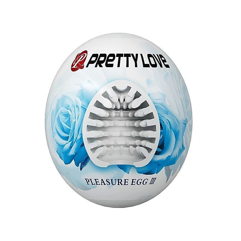 Pretty Love Pleasure Egg Ribbed Textured Male Masturbator - Masturbators and Strokers